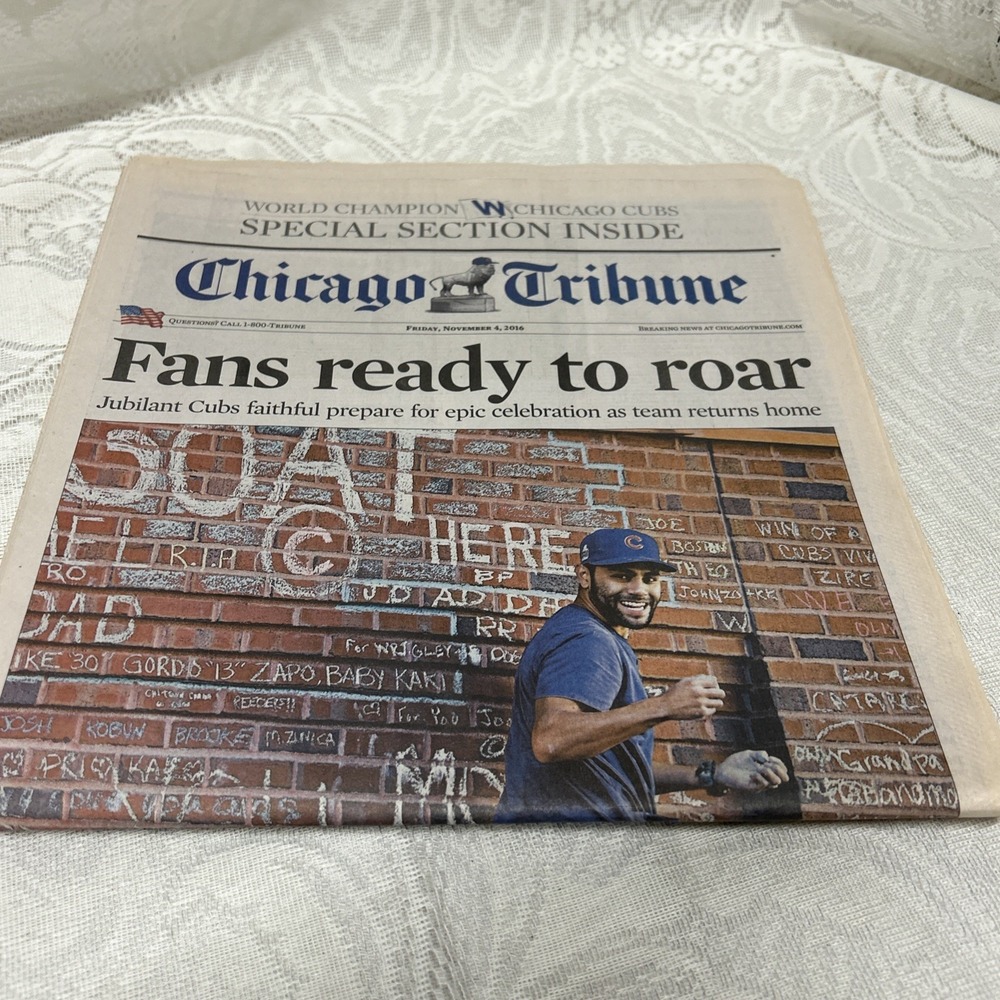 Chicago Tribune Chicago Cubs World Series Champions Celebration 11/4/2016‎ Whole